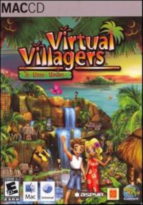 Virtual Villagers A New Home MAC CD deserted island colonization people sim game