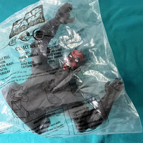 Star Wars Episodio 1 Phantom Menace Darth Maul Cup Topper Taco Campana Sigillato Nuovo - Foto 19 di 19