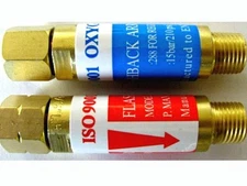 Acetylene or Propane & Oxygen FLASHBACK ARRESTORS Reg End Torch Welding ISO Cert