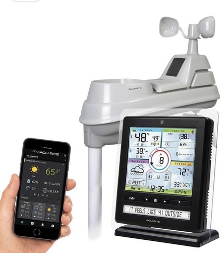 AcuRite Wireless Professional Weather Center W/Easy Mount 5 in 1 Sensor NEW