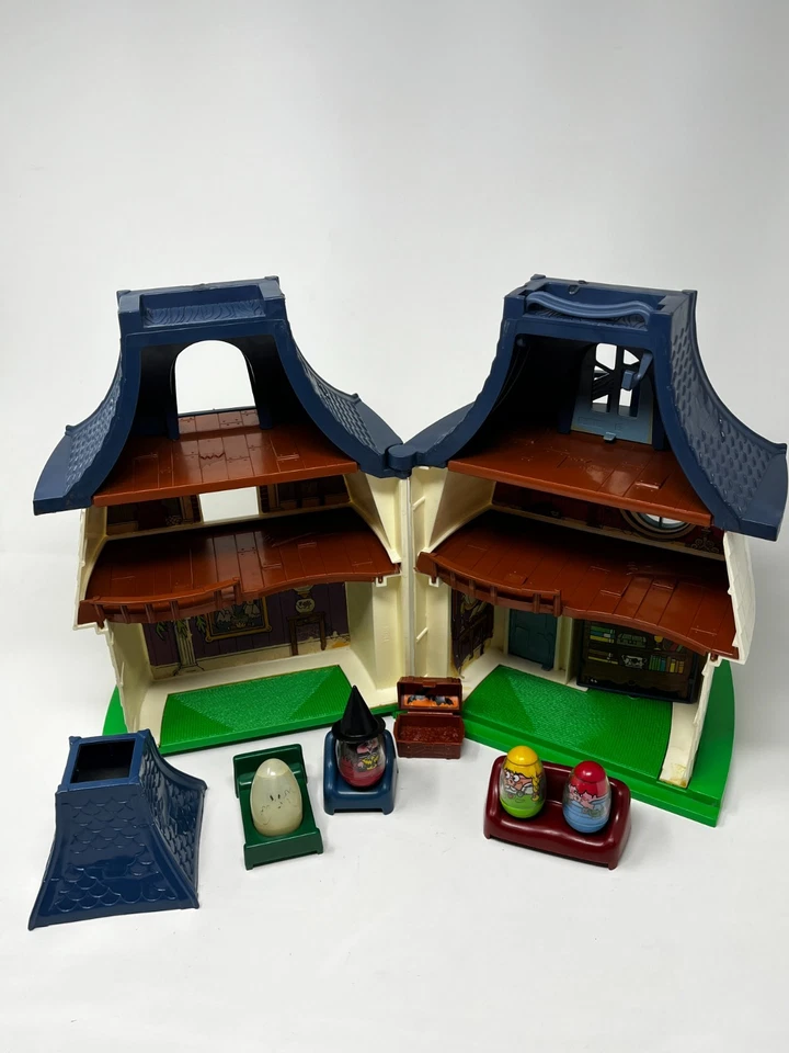 1976 Hasbro Weebles Haunted House Ghost Witch Hat Boy Girl Furniture Partial Set - Image 3 of 4