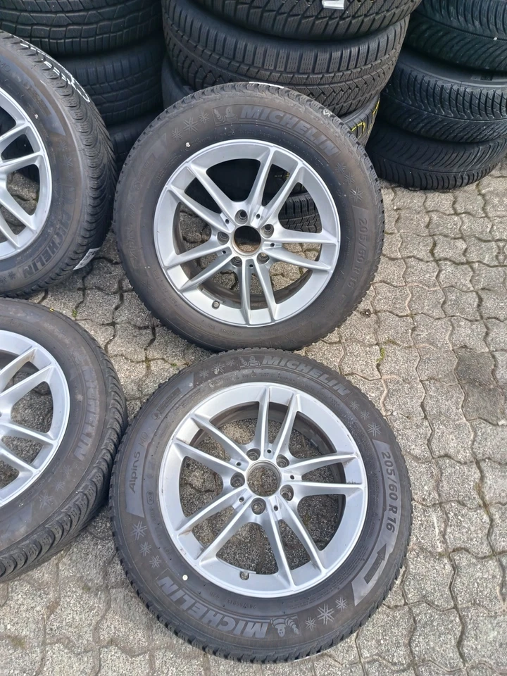 205/60 R16 92H A B Klasse W177 16 Zoll Winter Reifen Winterräder Räder 8 & 9 mm - Bild 2 von 4