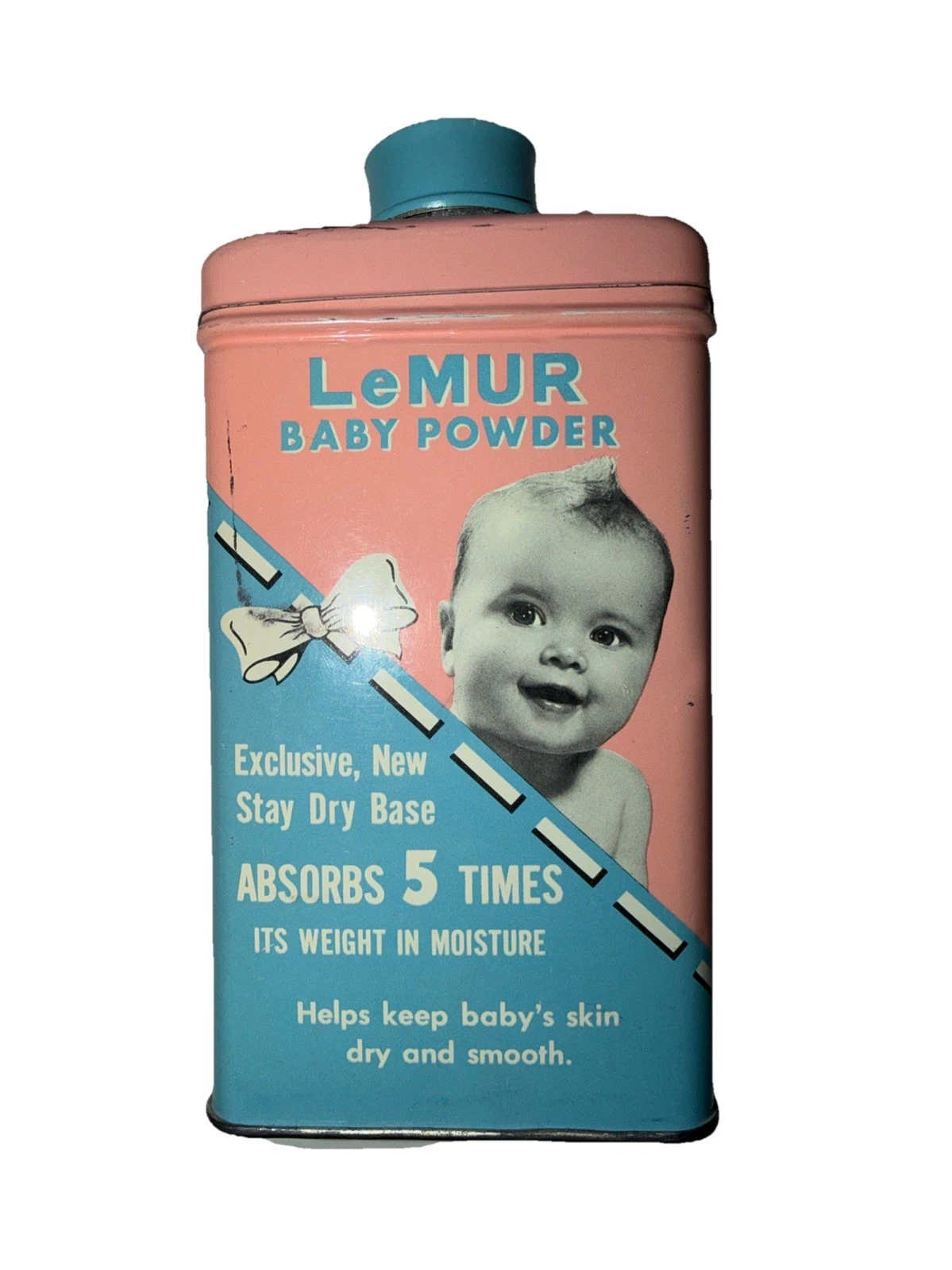 Lemur Baby Powder Talc Formula 4 Oz Vintage Collectible Baby Metal Tin HTF
Opens in a new window or