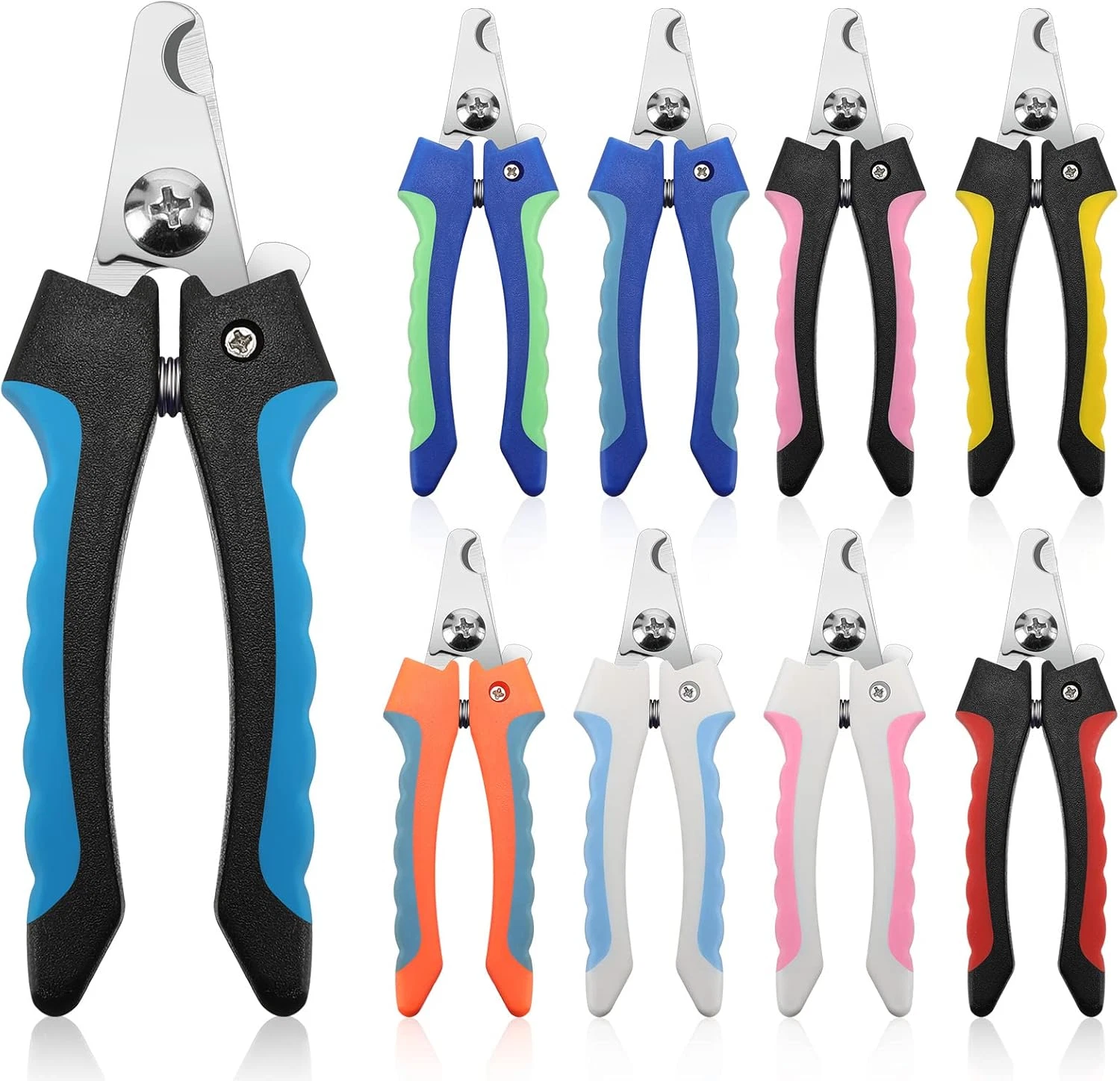 9 Pcs Dog Nail Clippers Bulk Pet Nail Claw Grooming Pet Cutter Toenail Trimmer f