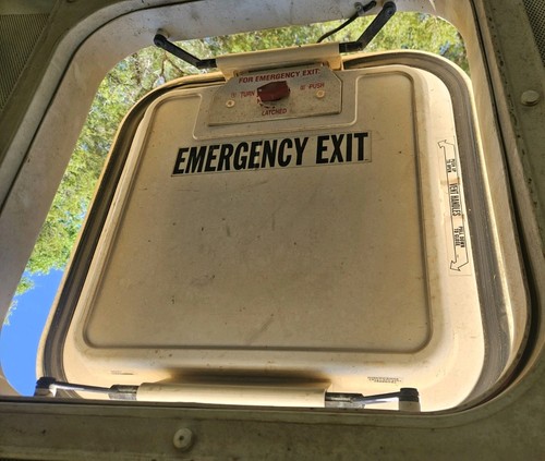 TRANSPEC  EMERGENCY EXIT HATCH VENT ALARM BUS Hatch Only - USED - FAST SHIPPIN 