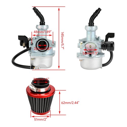 Serbatoio Carburante Per Honda CRF XR 50-125CC - Sostituzione Diretta In ABS Nero