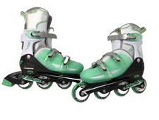 NEW Roller Derby V-Tech 500 Inline Skates Adjustable 6-9 Mint White Soft Fit
