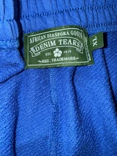 Denim Tears The Cotton Wreath Sweat Shorts Royal Blue