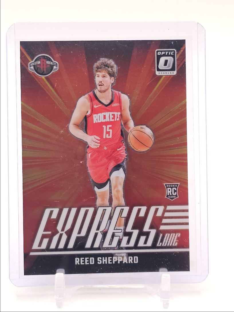 REED SHEPPARD 2024-25 DONRUSS OPTIC BASKETBALL ROOKIE EXPRESS LANE RC Q4641