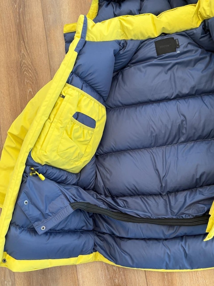 Marmot Mammoth GTX Parka Down Limelight Yellow Winter Coat/Jacket