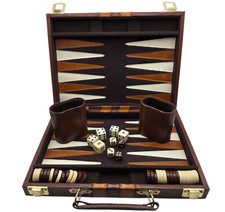 Vintage Retro 1970’s Backgammon Game Set In Case With Instructions