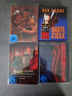 Harte Ziele/The Quest/Slinger - 4 × Van Damme Mediabook - 4K/Blu-ray/DVD - LESEN