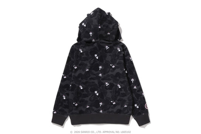 A BATHING APE x Kuromi Ladies Camo Full Zip Hoodie Black | eBay