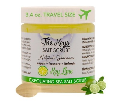 -Sea Salt Scrub - Exfoliating Body Scrub with Wooden Spoon - Moisturizing Exf...