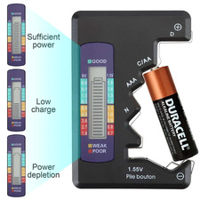 Digital LCD Battery Tester Universal Volt Checker AAA AA C D 9V  Button Cell