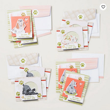 Stampin Up - By Your Side Kit- with stamp set, ink spot, block, cats, dogs