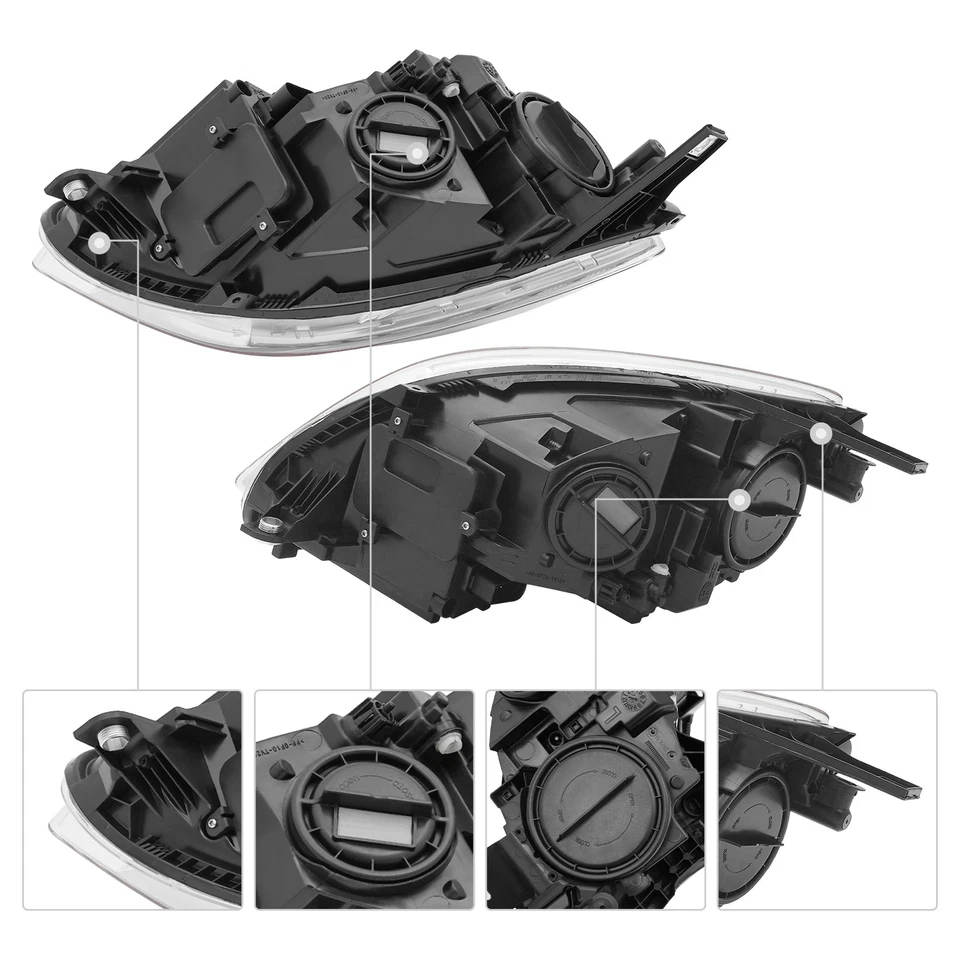 For 2010-2012 Mercedes-Benz R350 W251 Halogen Headlight Headlamps Left+Right Set Foto 3 de 4