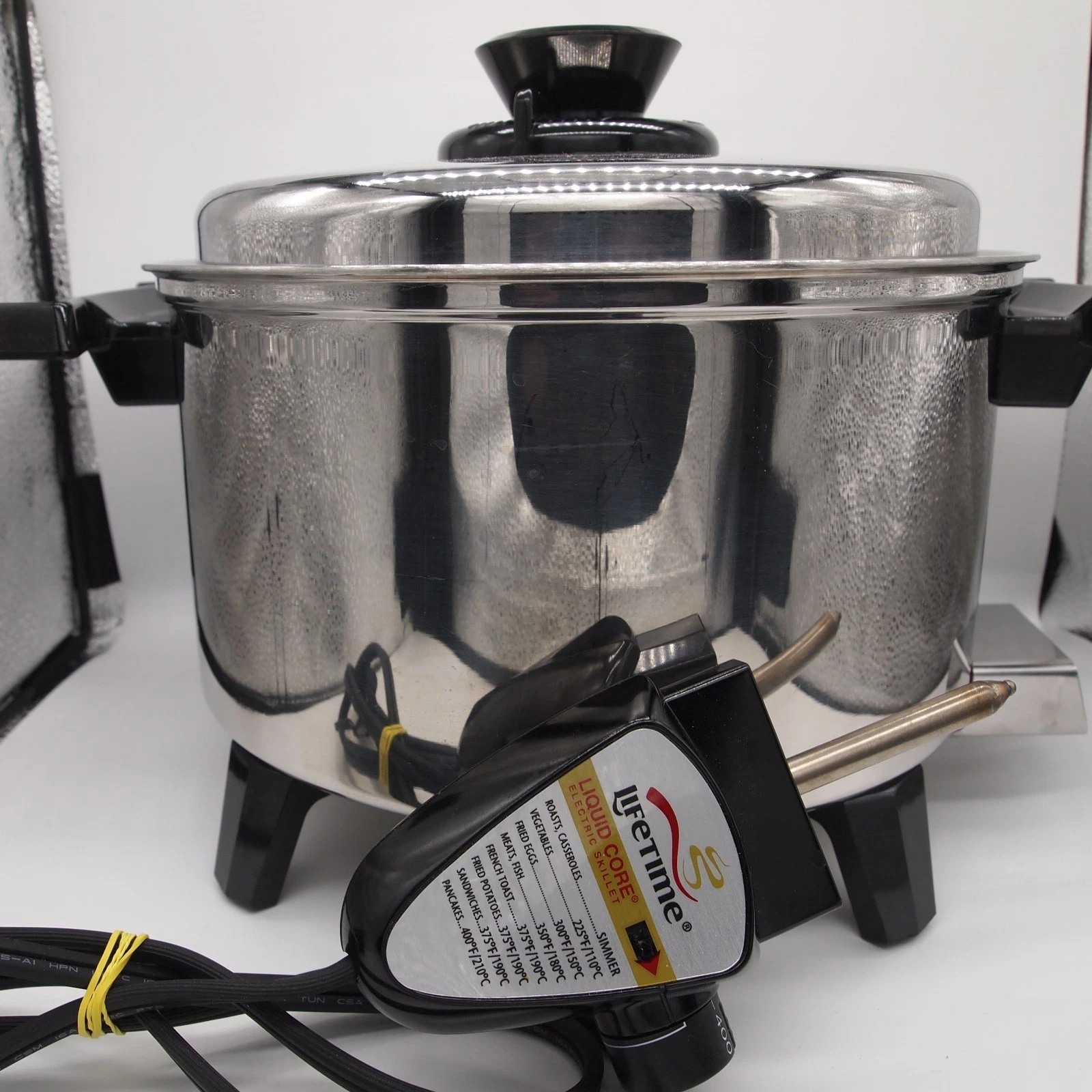 Lifetime 5 Qt Electric Multi-Pot Slow Cooker Liquid-Core Stainless Pot & Lid