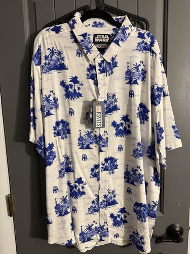RSVLTS NWT 3XL STAR WARS Tide Of The Battle Bamboo Short Sleeve Shirt
