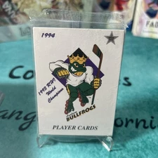 RHI Anaheim Bullfrogs Vintage 1994 Team Logo 16 Players Card Set sealed 