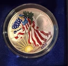 2000 American Eagle Silver Dollar in Full Color with COA in original case