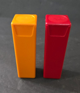 Set of 2 Tupperware Small Handy Keepers Containers #1506 Lipstick Toothpicks etc