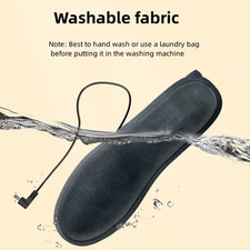 Winter Electric Heated Shoe Insoles Sock Pads Foot Warmer Feet USB Rechargeable