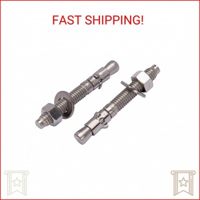 Bolt Dropper 1/2'' x 3-3/4'' Wedge Anchor (5 Pack), 18-8 (304) Stainless Steel Cor