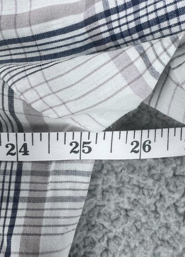 Ely Cattleman Western Shirt Mens XL White Blue Plaid Short Sleeve Pearl Snap - Bild 8 von 12