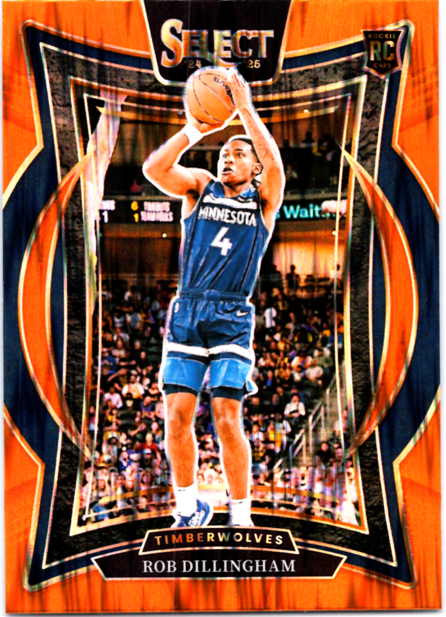 2024-25 Panini Select - Concourse Robert Dillingham #84 Orange Flash Prizm (RC)