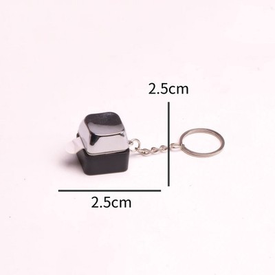 Electric Shock Electric Keyboard Keychain Street Trick Novelty Item Keychain ON