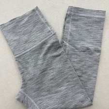 Lululemon Wonder Under Crop Leggings Women's 6 Gray Luxtreme 21" Yoga Pants
