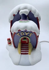 Who-Ville TOY SHOP Dept 56 DR SEUSS The Grinch Christmas Village Retired