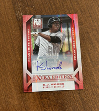 K.J. Woods 2013 Panini Elite Franchise Future Auto #36 Miami Marlins /650