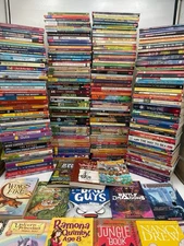 Bulk/Huge Lot of 25 Children's Kids Chapter Books - RANDOM - FREE Shipping!