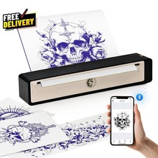 Stencil Printer Wireless Bluetooth Tattoo Printer with 2500Mah Battery Port.....