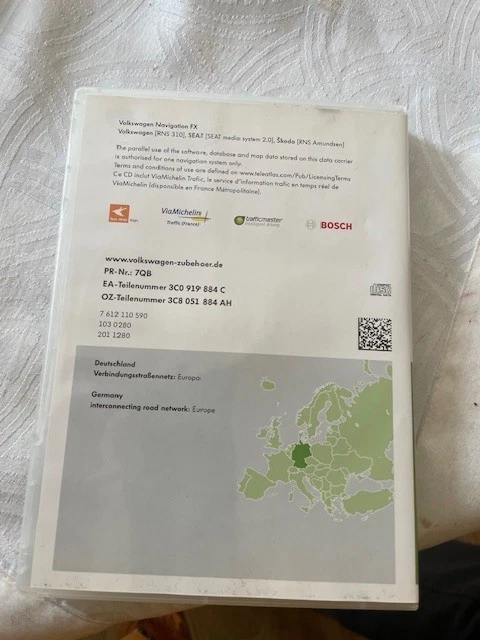 CD Volkswagen NAVIGATION FX DEUTSCHLAND + EU V3 für VW - Bild 2 von 4