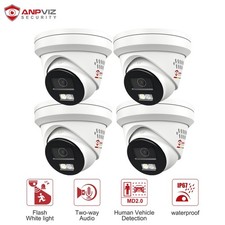 Anpviz 4X 5MP Active Deterrence IP POE Camera Outdoor Human  Vehicle Detection