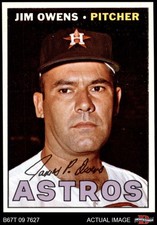 1967 Topps #582 Jim Owens Astros 8 - NM/MT
