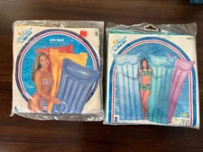Vintage INTEX The Wet Set Inflatable Air Mat 72x27 (Lot of 2 - New In Packages