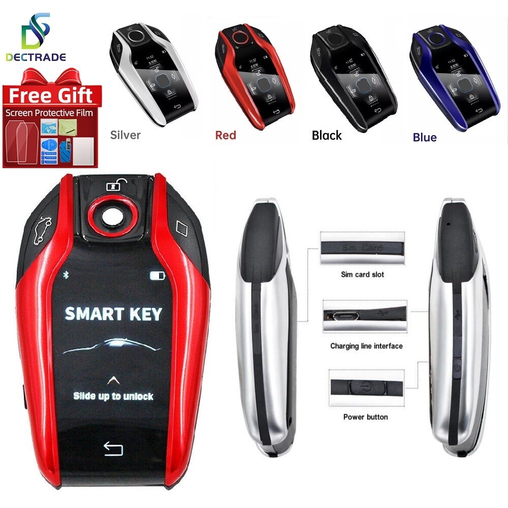 Universal Keyless Go Smart Remote Car Key with LCD Screen for BMW via OBD