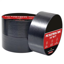 1 X 50 Ft. Electrical Wire Harness Cloth Tape Black 5-Pack