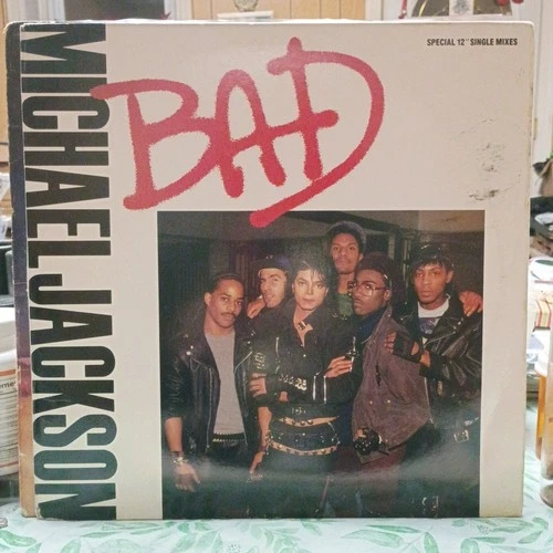 MICHAEL JACKSON XSS 174177 "BAD" 1987 ORIGINAL SINGLE 12" VINTAGE VINYL RARE