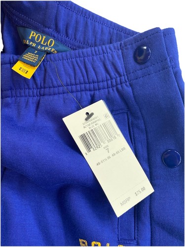 NWT $75 Polo Ralph Lauren Boys Sz 7 Track Team Tear Away Athletic Jogger Pants - Picture 5 of 5