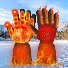 Winter Electric Heated Gloves Rechargeable Battery Touch Screen Ski Motocycle