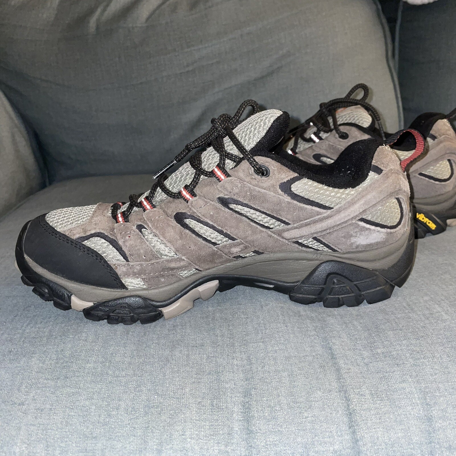 Merrell Scarpe Uomo Vibram Trail Escursionismo Impermeabili Corteccia Marrone Taglia 9