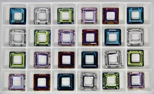 Swarovski 4439 Crystal 14.0 mm Cosmic Square Several Assorted Colors