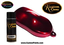 Kustom Canz DEEP RED CANDY 12 oz AEROSOL CAN Custom Paint, Motorcycle, Autopaint