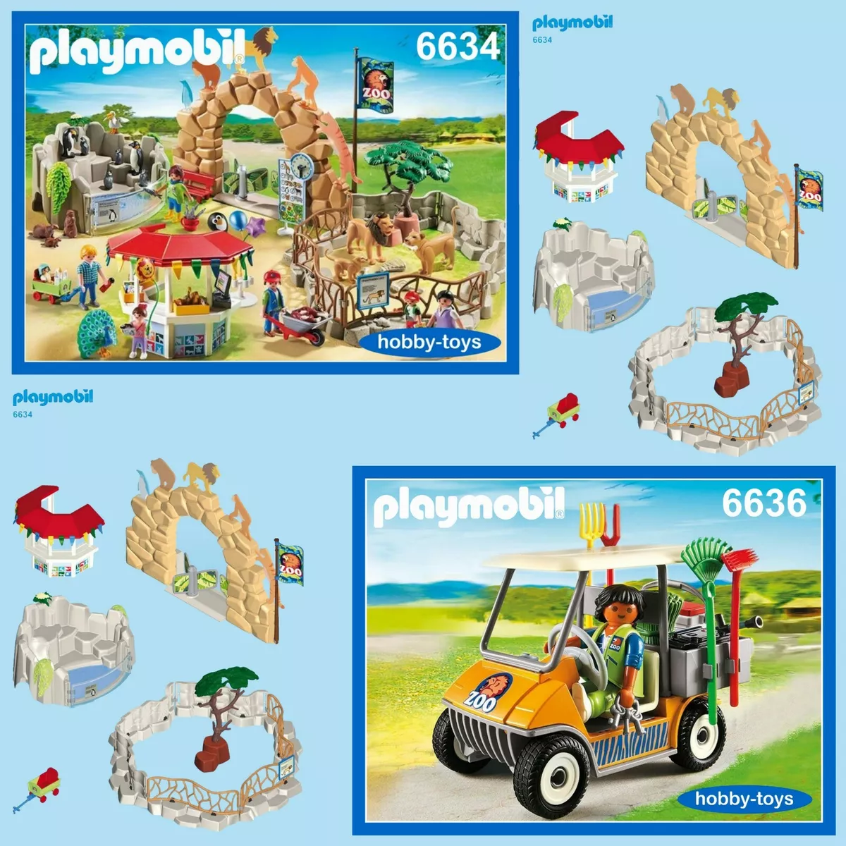 Playmobil large city on sale zoo playset