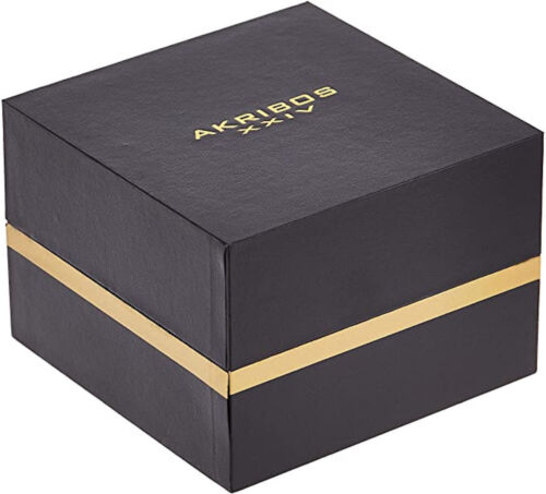 Akribos XXIV AK728TTG Multifunzione Giorno Data Acciaio Inox Bracciale Da Watch - Foto 4 di 4